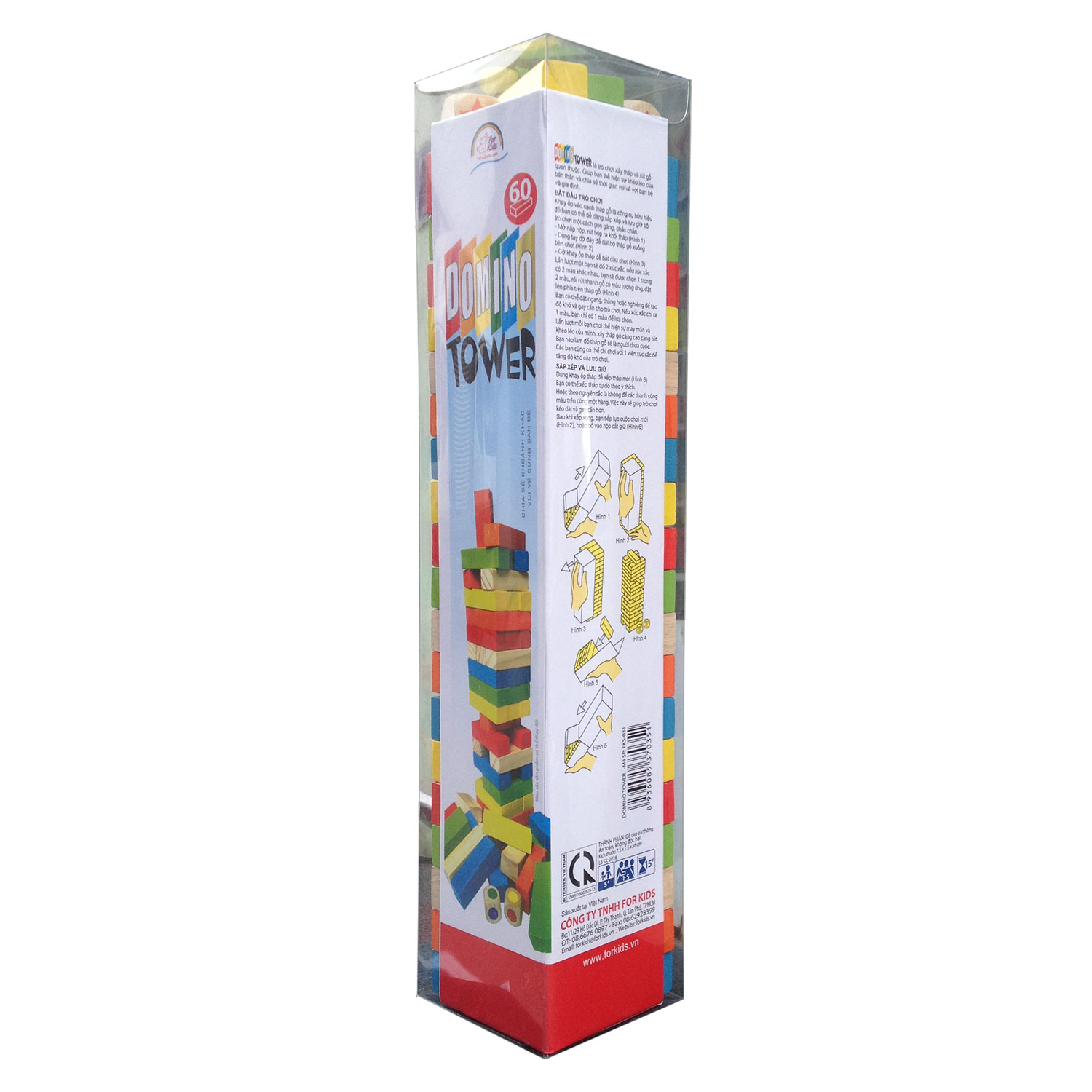 Domino gỗ 60 miếng